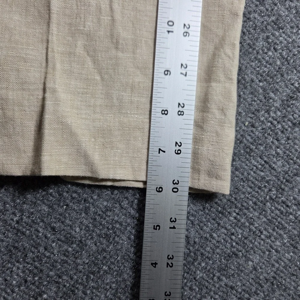 TALLIA Mens Dress Pants 100% Linen Light Tan Size 44x30 New